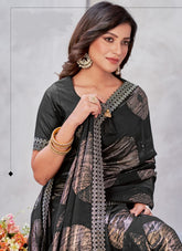 Sublime Saree in Black Color